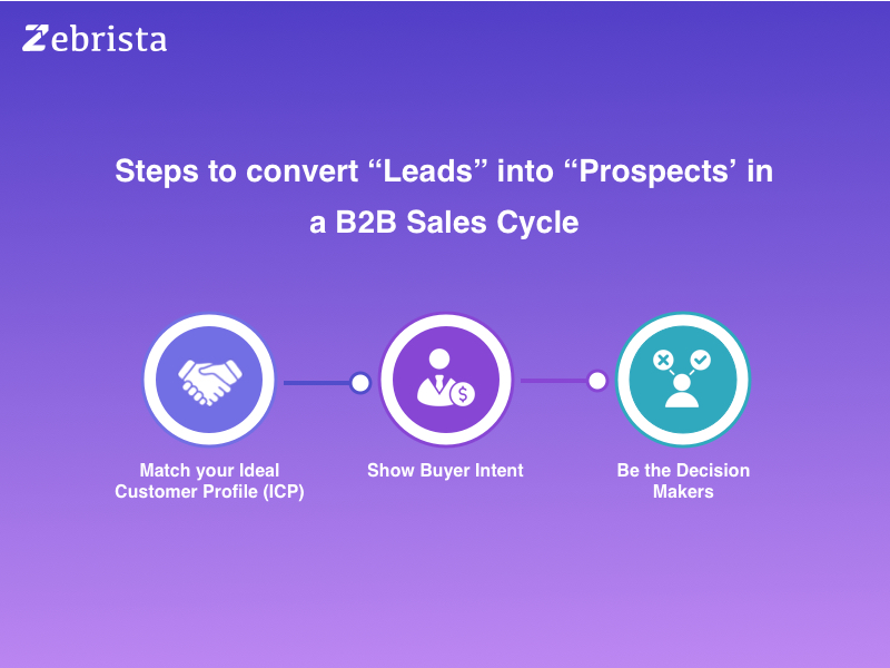 zebrista leads vs prospects in a b2b sales cycle